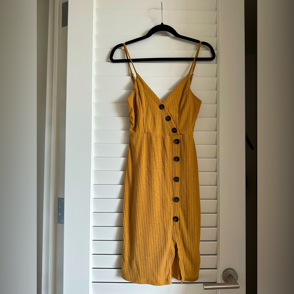 Yellow Knit Dress